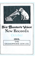 HMV New Records 1912