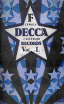 Decca listing of the 10 inch 'F' prefixed series 